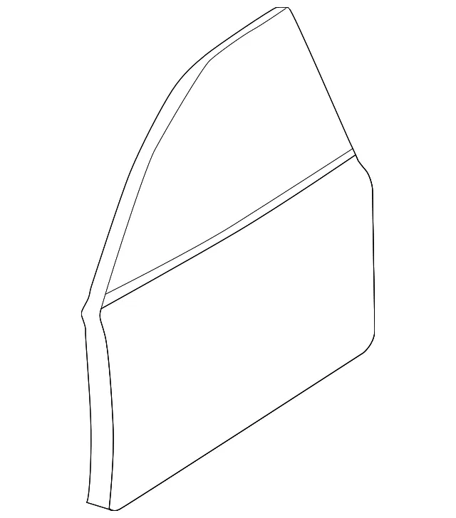Door Shell - Passenger Side (RH) - Mazda (BJ0G-58-020D)