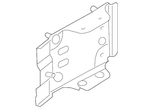 Stay Lt Rr Bumper - Driver's Side (LH) - Mazda (BJ0K-50-280)