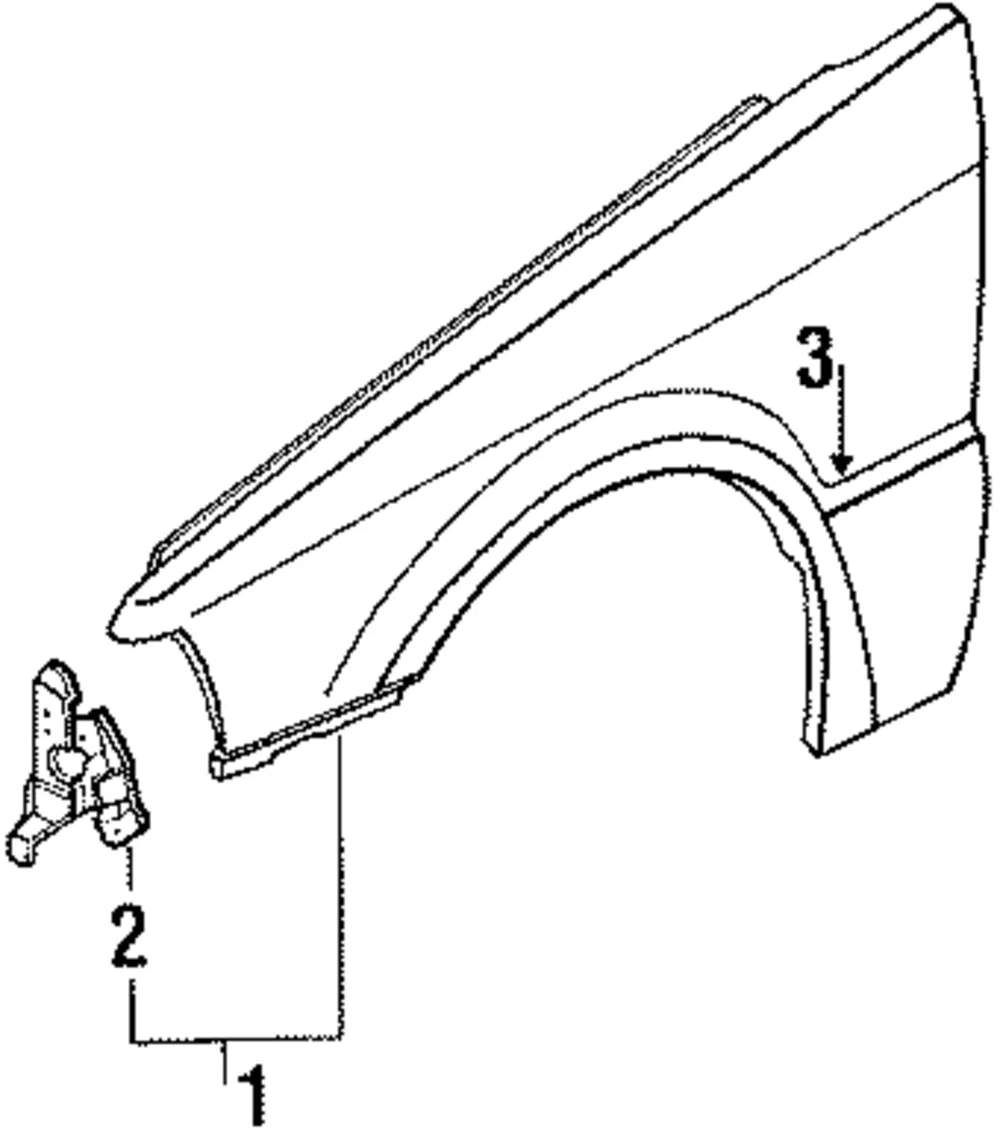 Fender - Driver's Side (LH) - Mazda (BM89-52-210A)