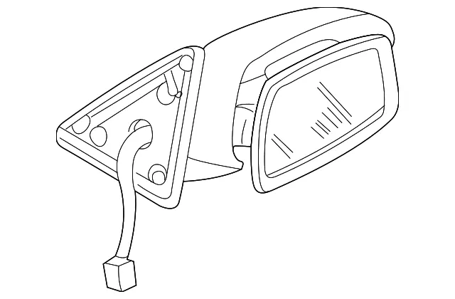 Mirror Assembly - Driver's Side (LH) - Mazda (BN6B-69-180-50)
