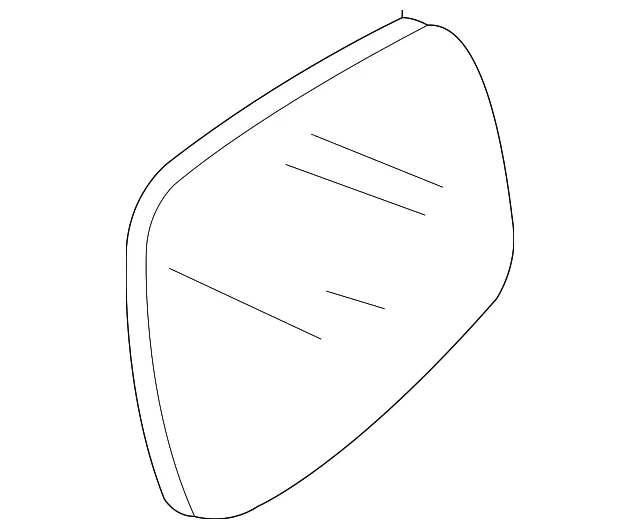 Glass - Passenger Side (RH) - Mazda (BN8R-69-1G1)