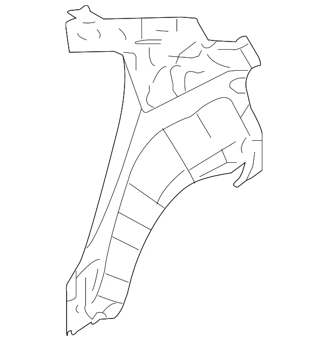 Pillar R Rear Inner - Passenger Side (RH) - Mazda (BN8V-70-110B)