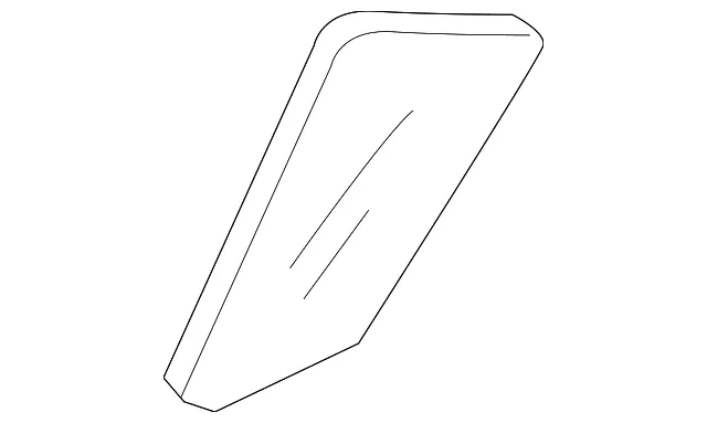 Vent Glass - Driver's Side (LH) - Mazda (BN8V-73-661A)