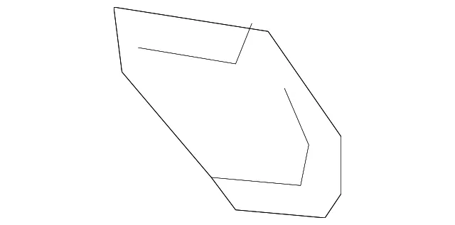 Side Spoiler Bracket - Passenger Side (RH) - Mazda (BN9C-51-966A)