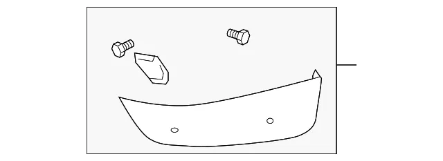 Spoiler L Side - Driver's Side (LH) - Mazda (BN9C-51-9W0B-18)