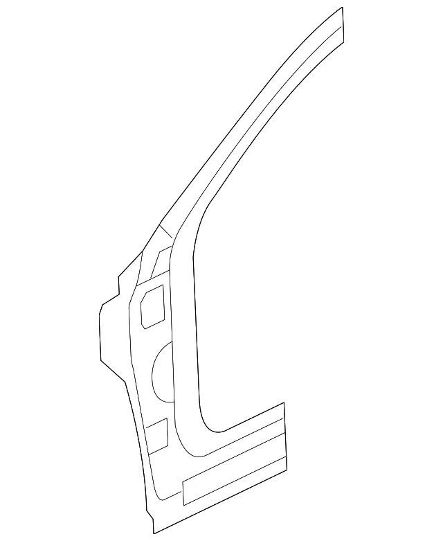 Hinge Pillar - Passenger Side (RH) - Mazda (BNYA-70-221A)