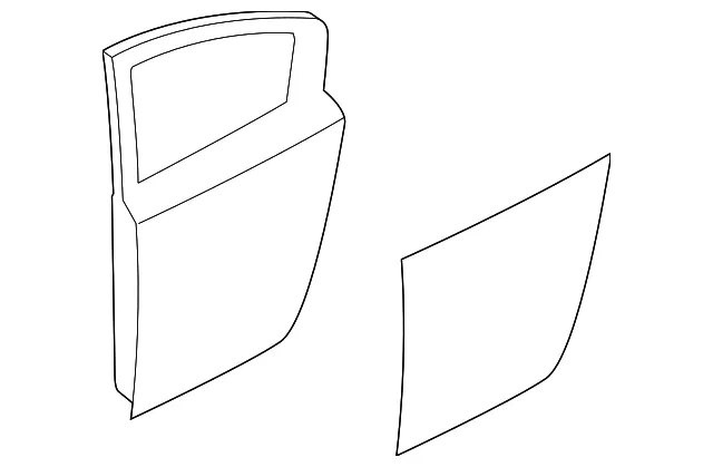 Door Shell - Passenger Side (RH) - Mazda (BNYB-72-02XD)