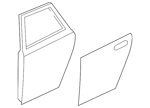 Door Shell - Driver's Side (LH) - Mazda (BNYF-73-02XE)
