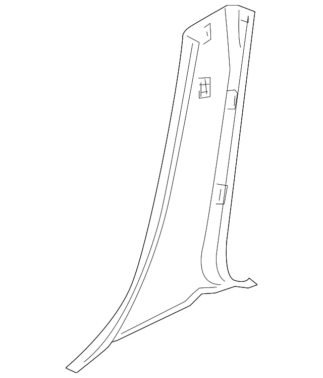 Trim R  'B'Pillar Lower - Passenger Side (RH) - Mazda (BP4K-68-220G-02)