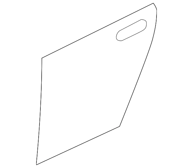 Panel Rt Door - Passenger Side (RH) - Mazda (BP4K-72-031E)