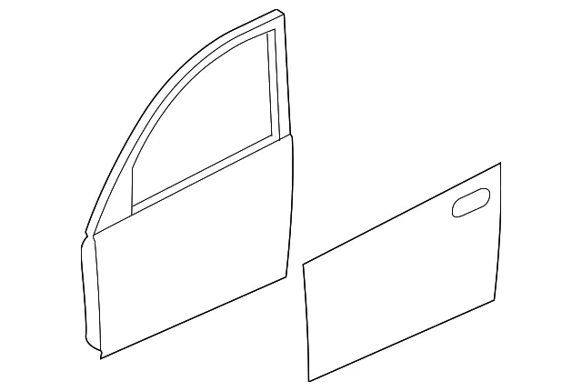 Door Shell - Driver's Side (LH) - Mazda (BPYK-59-02XJ)