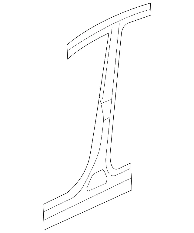Pillar L  Ctr. Outer - Driver's Side (LH) - Mazda (BPYL-71-351B)