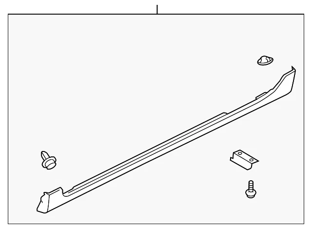 Rocker Molding - Passenger Side (RH) - Mazda (BR5S-51-P40C-24)