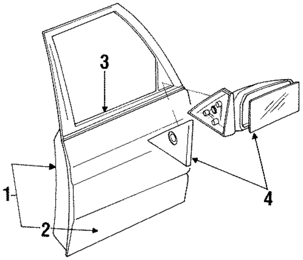 Mirror - Driver's Side (LH) - Mazda (BR82-69-1H0)