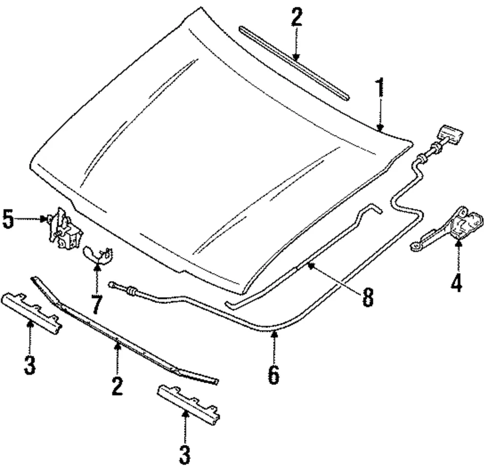 Lock Hood - MAZDA (BR9356620E)