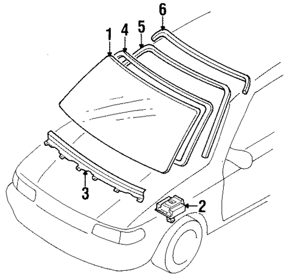 Protector Molding Frt - MAZDA (BTE4506B1)