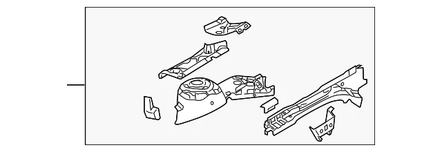 Apron Assembly - Driver's Side (LH) - Mazda (C235-54-210L)