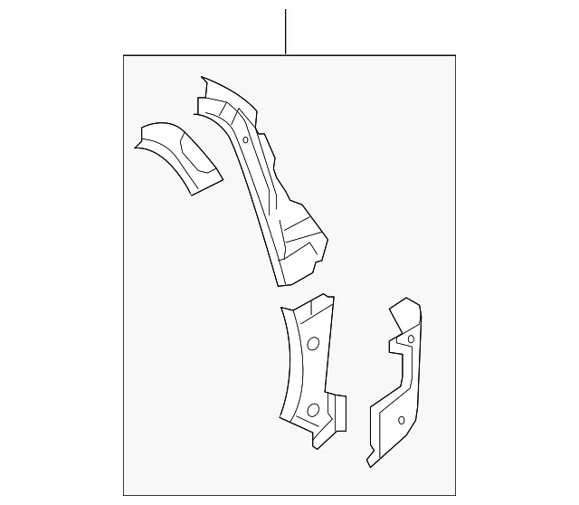 Pillar L  Rear Outer - Driver's Side (LH) - Mazda (C235-71-44XB)