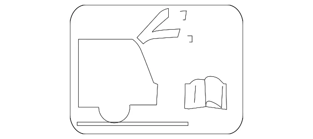 Label Caution - MAZDA (C23569034)