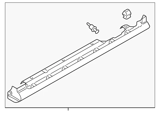 Rocker Molding - Driver's Side (LH) - Mazda (C236-51-P50D-50)