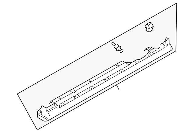 Rocker Molding - Driver's Side (LH) - Mazda (C236-51-P50D-67)