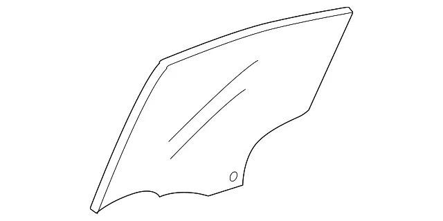 Door Glass - Driver's Side (LH) - Mazda (C236-59-511C)