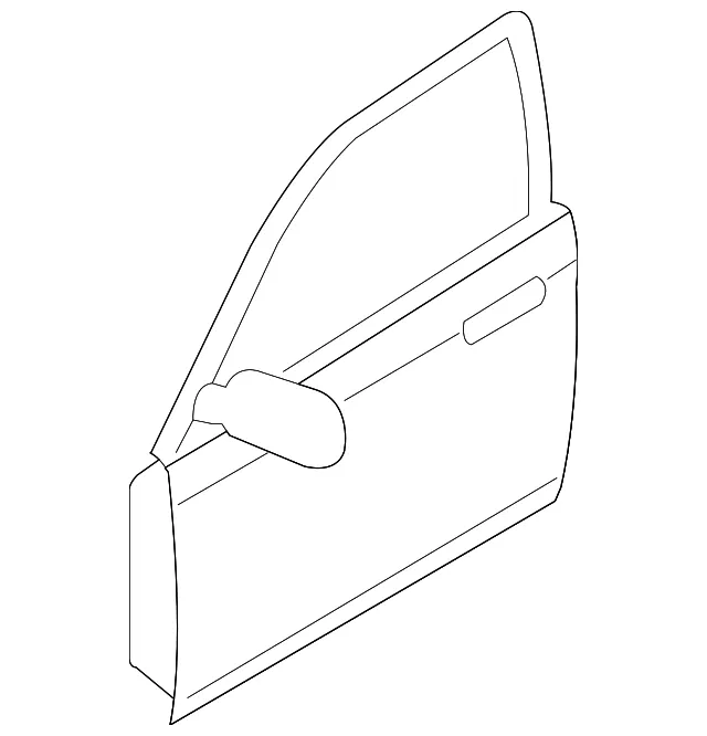 Door Shell - Passenger Side (RH) - Mazda (C2Y5-58-02XF)