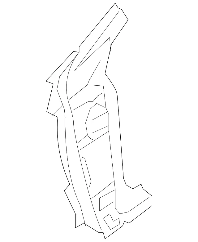 Hinge Pillar Reinforced - Passenger Side (RH) - Mazda (C2Y5-70-030F)
