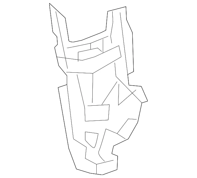 Pillar Reinforced Lower Reinforced - Passenger Side (RH) - Mazda (C513-70-4H2)