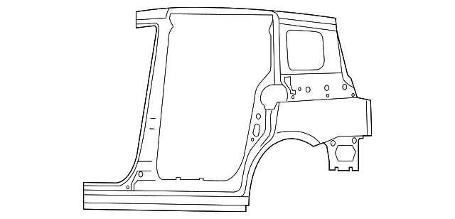 Quarter Panel Assembly - Driver's Side (LH) - Mazda (C5Y4-71-410F)