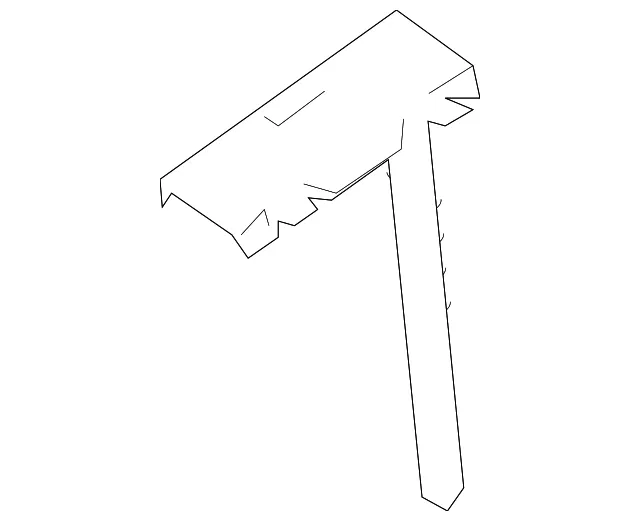 Roof Molding Retainer Clip - Passenger Side (RH) - Mazda (CC33-50-9H4B)