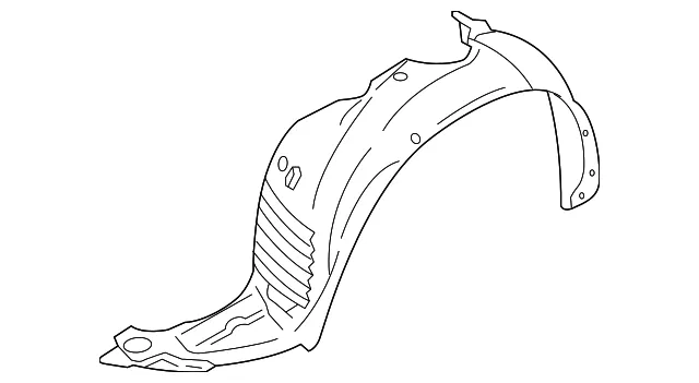 Fender Liner - Passenger Side (RH) - Mazda (CC44-56-130G)