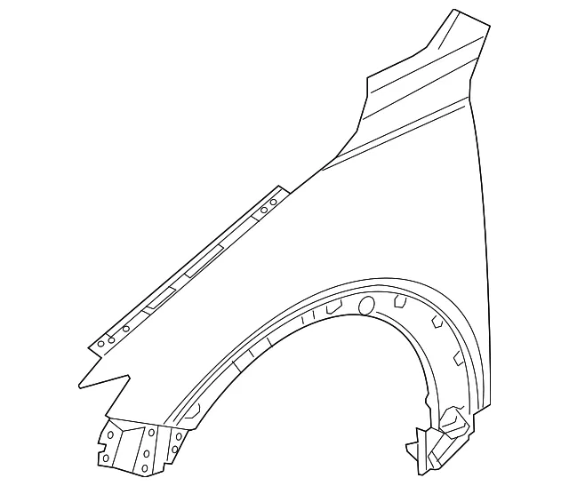 Fender - Passenger Side (RH) - Mazda (D10E-52-111C)