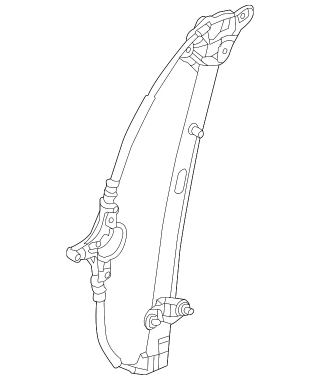 Window Regulator - Driver's Side (LH) - Mazda (D10E-59-590B)