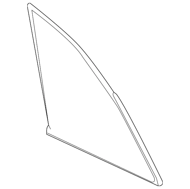 Quarter Glass - Driver's Side (LH) - Mazda (D10E-63-950)