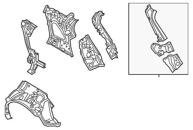 Outer Pillar - Driver's Side (LH) - Mazda (D10E-71-44X)