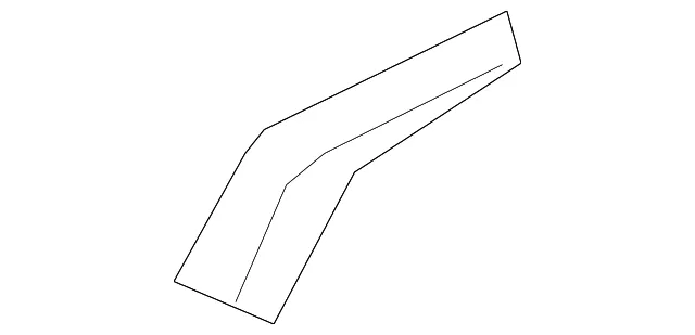 Door Weather-Strip Upper Retainer - Passenger Side (RH) - Mazda (D10E-72-762)
