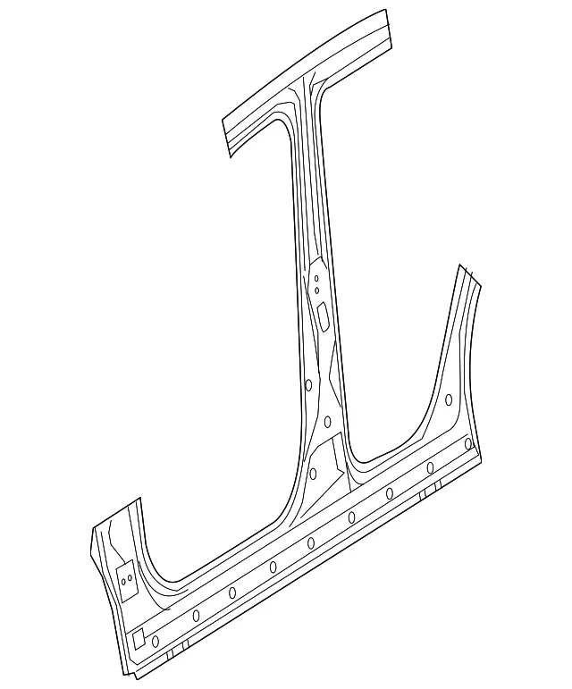Center Pillar & Rocker - Driver's Side (LH) - Mazda (D2YP-71-271)