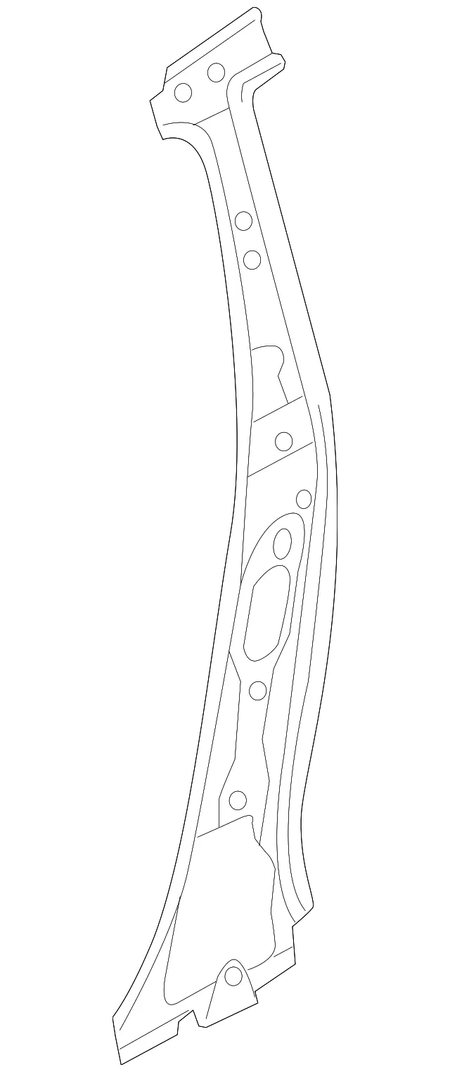 Inner Center Pillar - Passenger Side (RH) - Mazda (D651-70-080B)