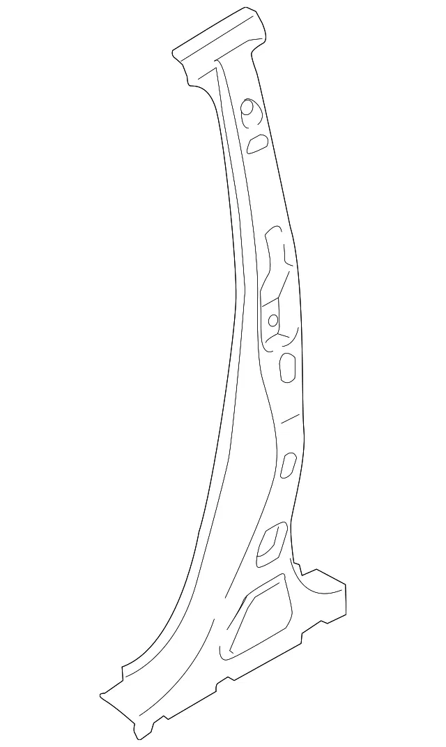 Center Pillar Reinforced - Driver's Side (LH) - Mazda (D651-71-T30A)