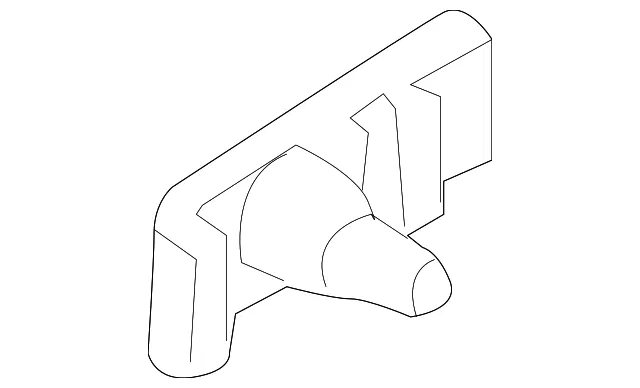 Lower Quarter Trim Hinge - Driver's Side (LH) - Mazda (D652-68-8S5A)