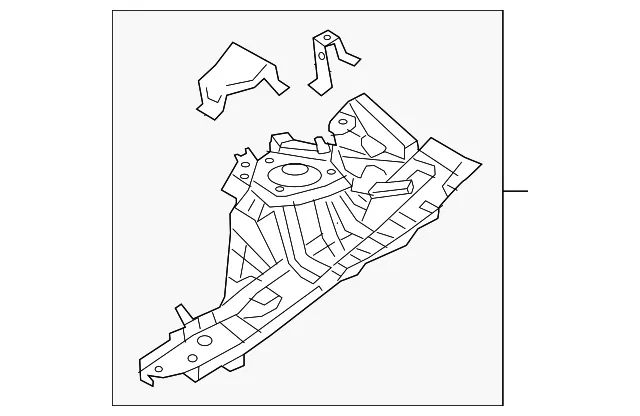Fender Apron Assembly - Mazda (D67N-53-210)
