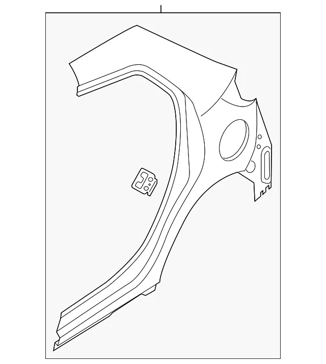 Quarter Panel - Passenger Side (RH) - Mazda (D6Y1-70-410E)