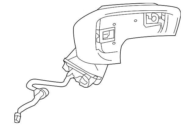 Mirror Assembly - Passenger Side (RH) - Mazda (DB2R-69-121B)