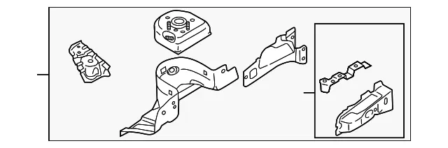 Apron Assembly - Passenger Side (RH) - Mazda (DF71-53-210B)