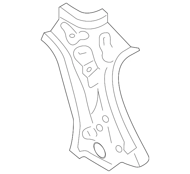 Inner Quarter Panel - Passenger Side (RH) - Mazda (DF71-70-115A)