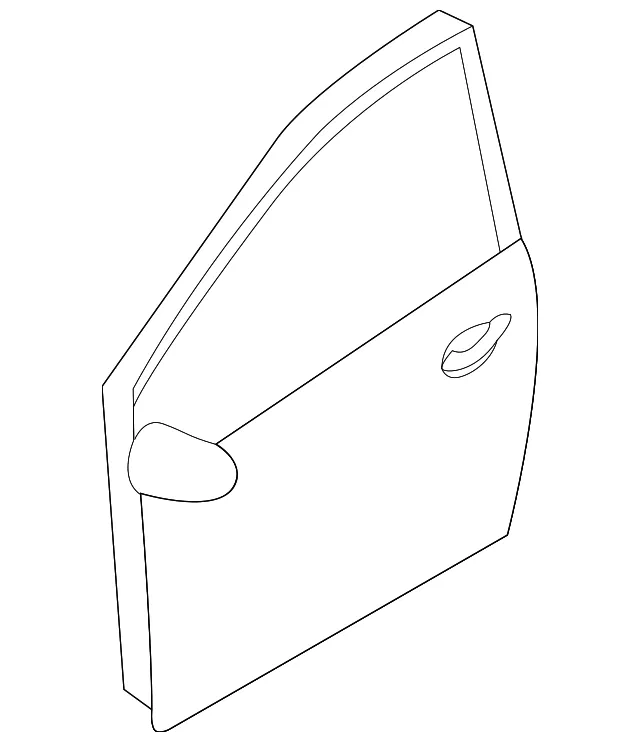 Door Shell - Driver's Side (LH) - Mazda (DFY1-59-02XJ)