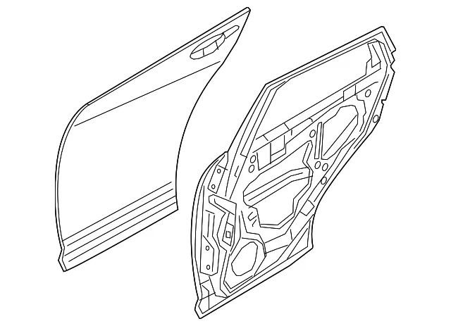 Door Shell - Mazda (DLY0-73-02X)