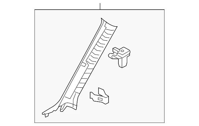 Windshield Pillar Trim - Passenger Side (RH) - Mazda (DM0P-68-160-75)