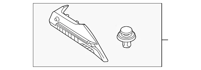 Interior Quarter Panel Trim Panel - Mazda (DN4J-68-86ZC-02)